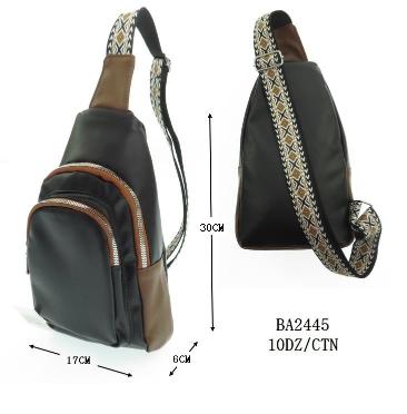 Sling BAG Black Wide Strap