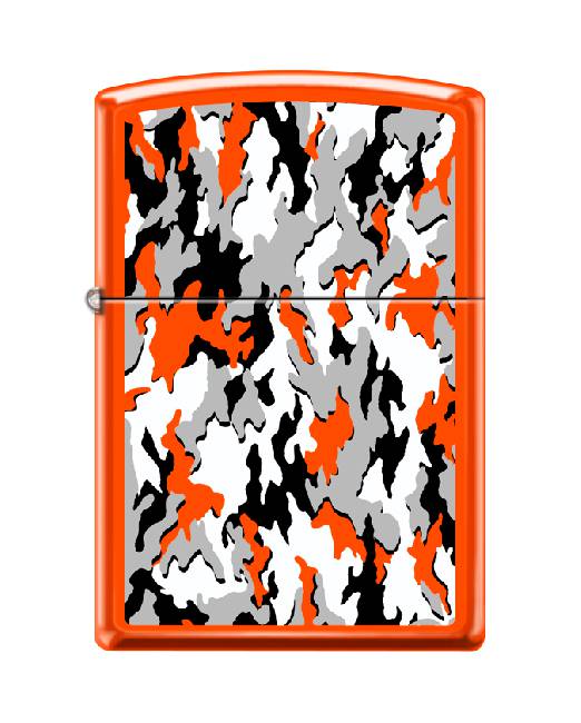 Custom Design Reg Neon Orange Camouflage