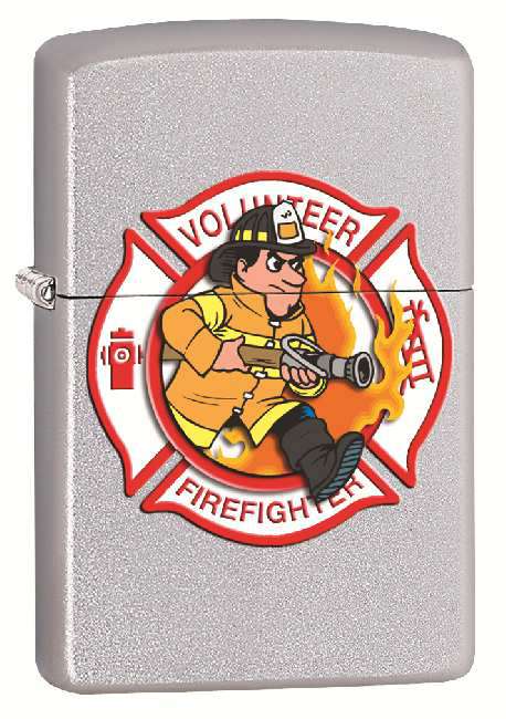 CUSTOM Volunteer Fire Dept Reg Satin Chrome