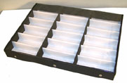 HORZONTAIL18 PAIR CLEAR COVER SUNGLASS DISPLAY TRAY