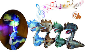 14'' Light Up Dancing Voice Mimicking Dinosaur ( sold by the piece