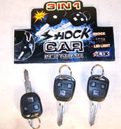 SHOCKING CAR KEY REMOTE W LASER AND LED LIGHT