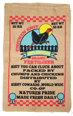 CHICKEN SHIT CRAP BURLAP BAG SACK