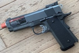 WELL Full Metal Gas Blowback Airsoft Pistol Compact 1911 Style