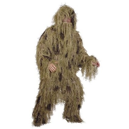 Full body Ghillie suit, Woodland Camo, Fit Medium & Large Size