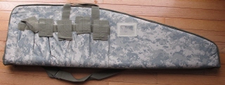 Paddled 42 inch long rifle case ACU color