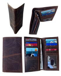 Buffalo leather Checkbook WALLET - BN $4.95 & Up