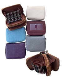 RFID Blocker Zippered WALLET Small - Asst. Colors $4.30 & Up