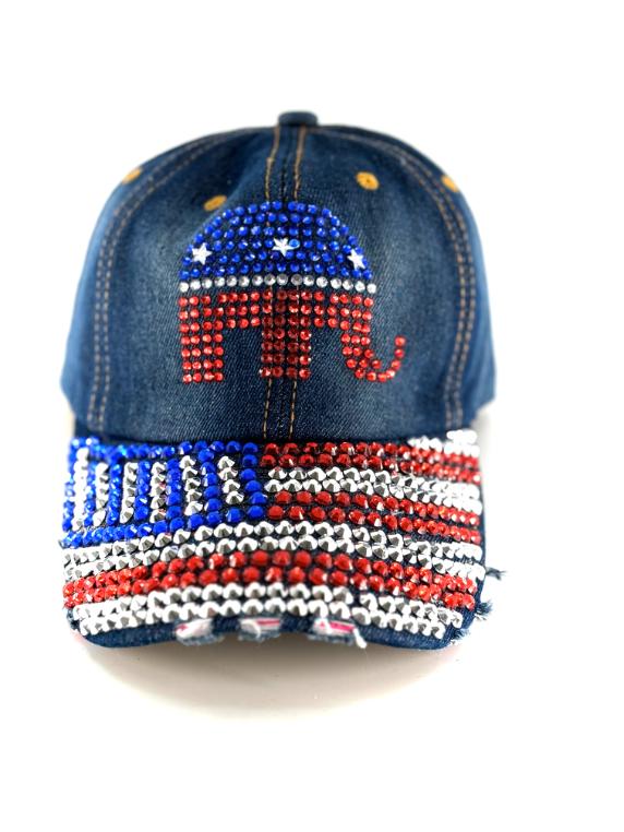 Republican Rhinestone  HAT