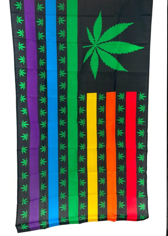 Marijuana Rainbow FLAG