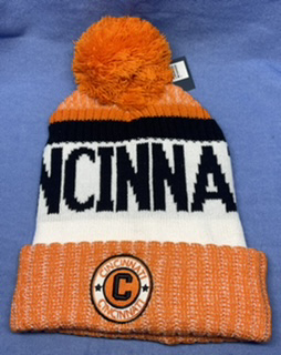 Cincinnati Winter Embroidered HAT with Pompom