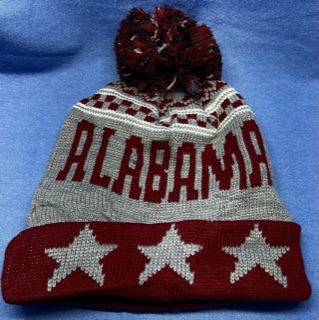 Alabama  Winter Knit HAT with Pompom