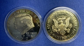 TRUMP Commemorative Coins Take America Back 2024