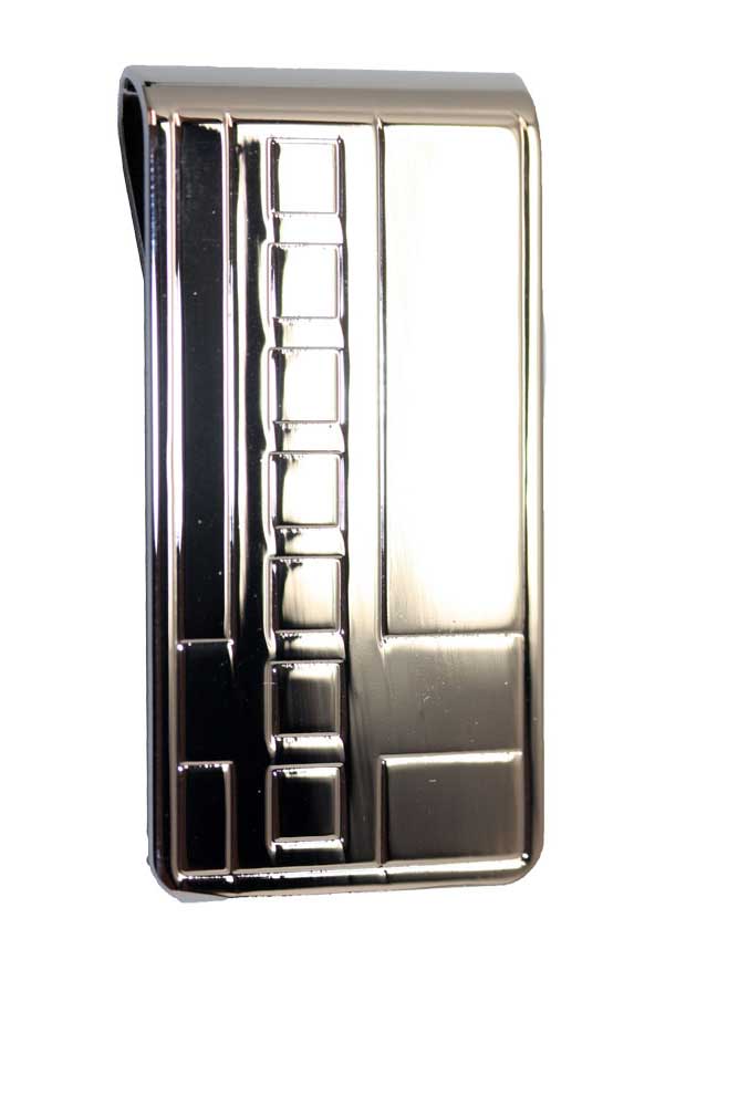 SLIDE IN MONEY CLIP WITH PATTERN