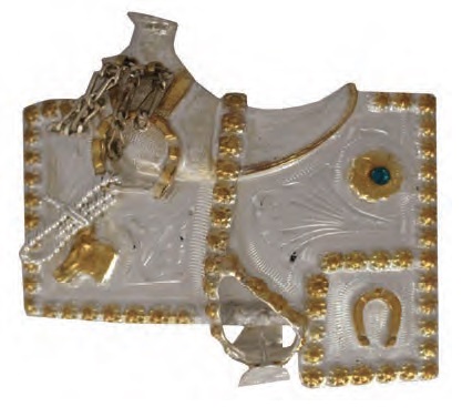 Buckle, SILVER Saddle