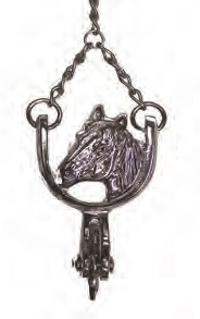 HORSE HEAD framed with SPUR KEY-CHAIN