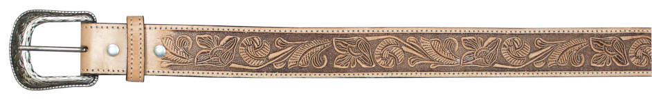 Natural Tooled Western BELT