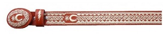 Natural Color Pitiado Style BELT W/ Spur