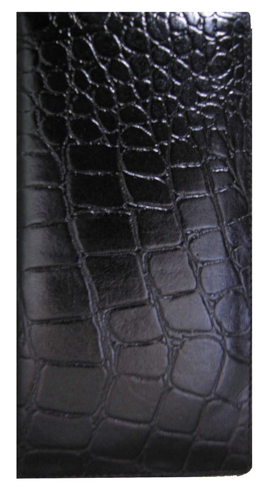 Black  Alligator Print Roper/Checkbook WALLET