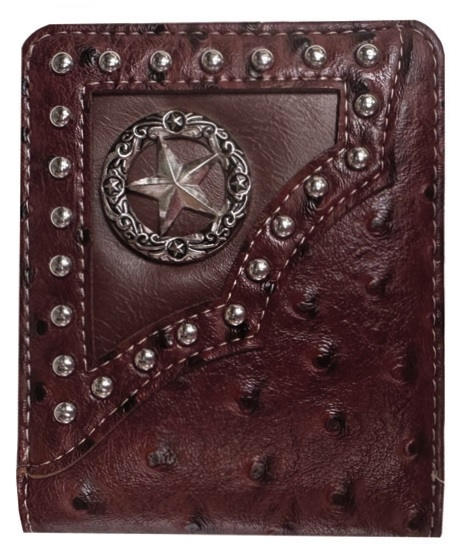 Bi-fold Ostrich WALLET w/Star