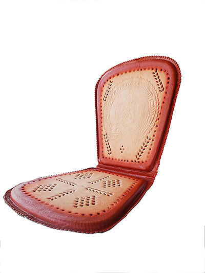 Leather Back Rest With Shade