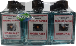 OILS SPIRITUAL 1OZ GLASS BOTTLE TRABAJO RAPIDO