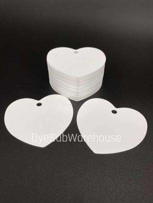 Dye Sublimation 2.9 x 3 Double Sided Heart Ornament