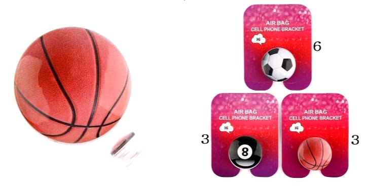 Wholesale Collapsible Phone/Tablet Grip and Stand Ball Styles