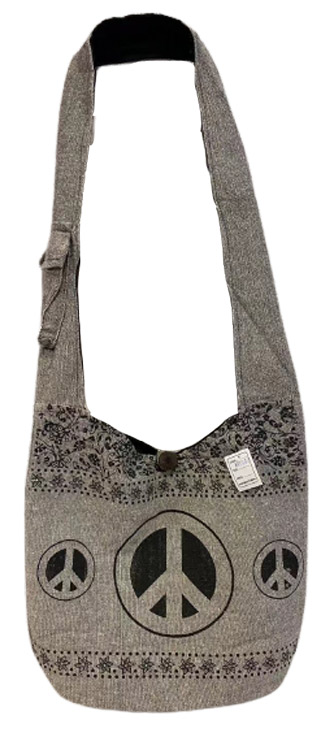 PEACE sign hobo bags