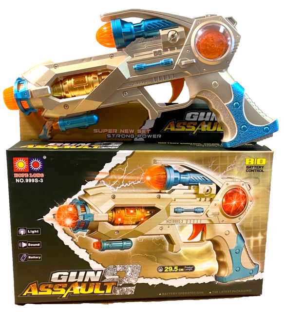 Wholesale BATTERY Powered Light Up and Sound Toy Gun