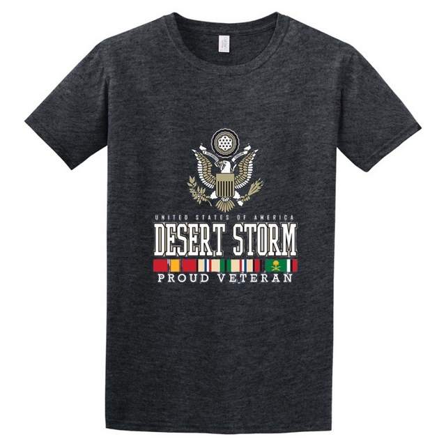 VETERAN EAGLE - DESERT STORM T-shirtsDark Heater Colors