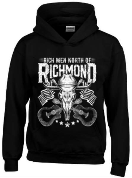 RICH MEN NORTH OF RICHMOND SKULL Black Hoody XXL