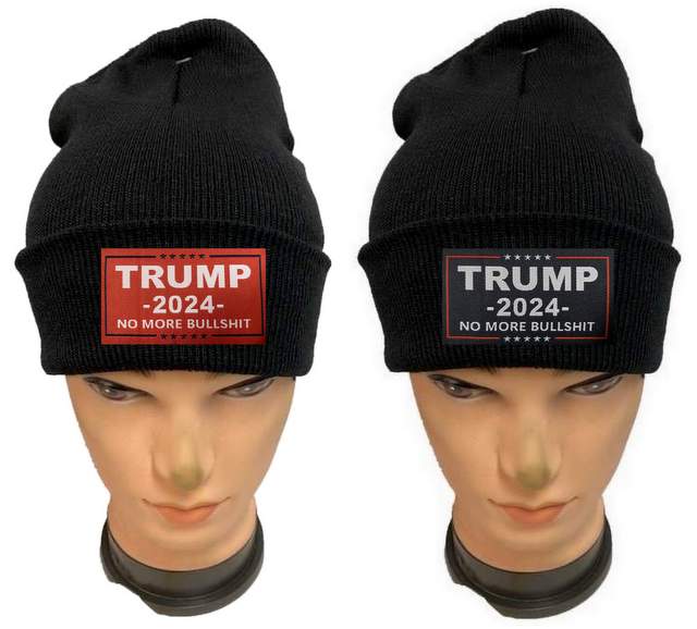 Trump 2024 ''NO MORE BULLSHIT'' Winter Beanie