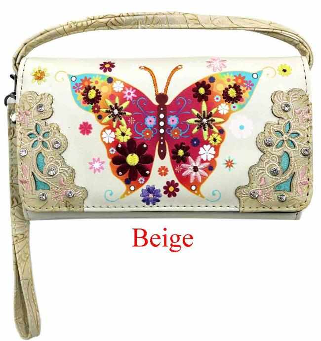 Wholesale Large Butterfly Design Wallet PURSE