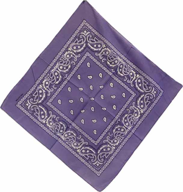 Wholesale BANDANA Lavender Paisley Fabric