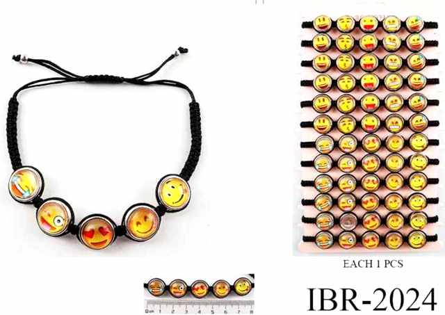 Wholesale Emoji Smile Face Bracelet