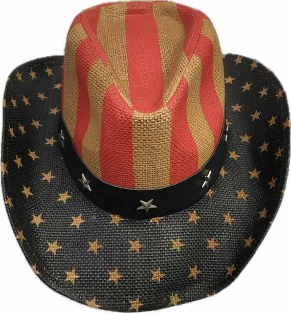 Whoelsale USA Flag COWBOY HAT