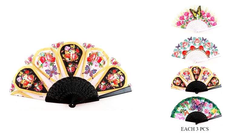 Wholesale Butterfly & Flower Hand FAN