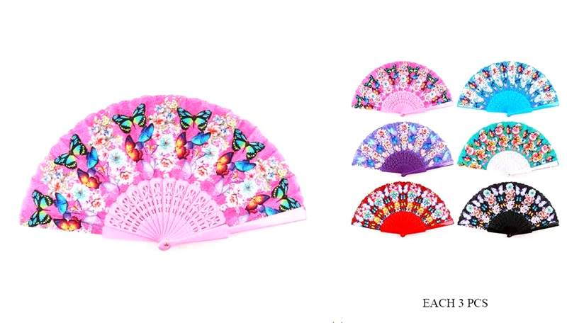 Wholesale Butterfly & Flower Hand FAN