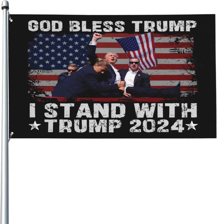 Wholesale FLAG GOD BLESS TRUMP I STAND WITH TRUMP 2024