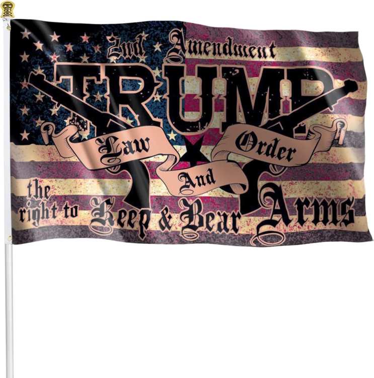 Wholesale Flag VINTAGE 2nd Amendment Trump Law Order