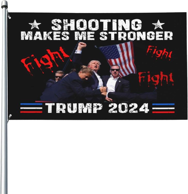 Wholesale FLAG Shooting Maks Me Strong Trump 2024