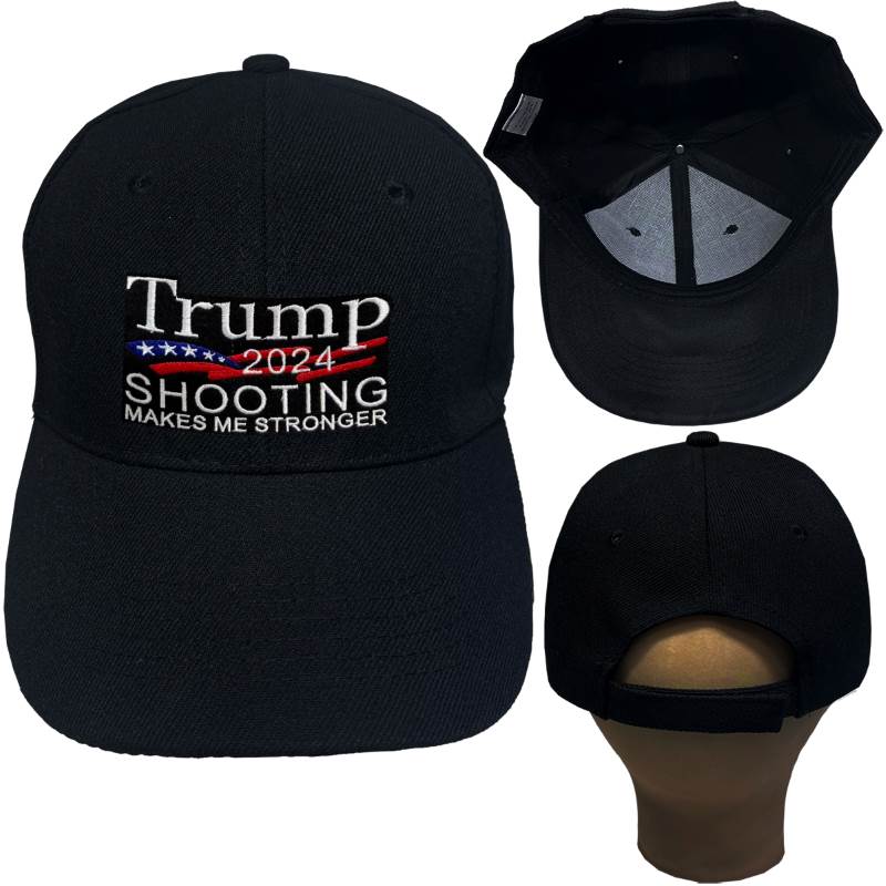 Wholesale BASEBALL Hat/Caps Trump 2024 Shooting Makes Me Stronger