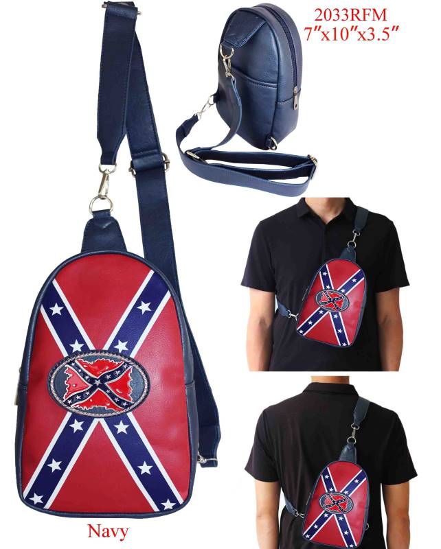 Wholesale Crossbody BACKPACK Rebel Flag