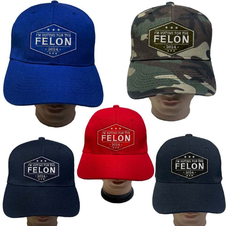 Wholesale Baseball HAT/Caps I'M VOTING FOR THE FELON 2024