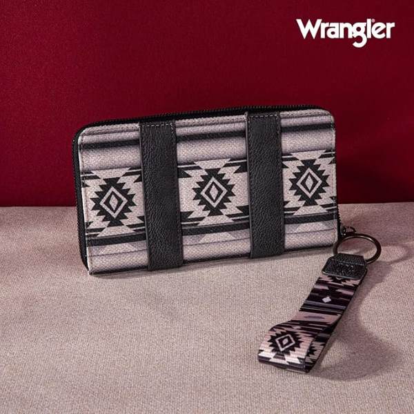 Wrangler Southwestern Art Print WALLET Black