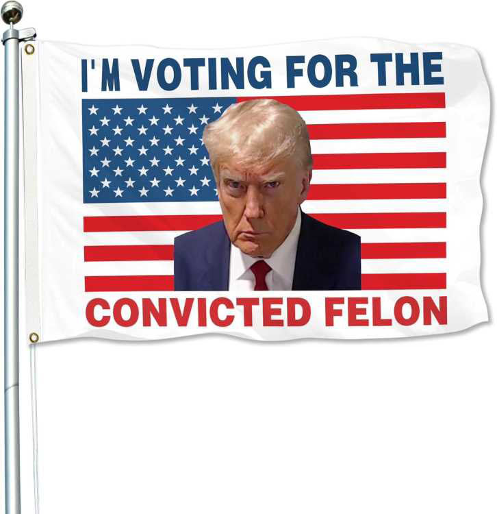 Wholesale FLAG I'M VOTING FOR THE CONVICTED FELON