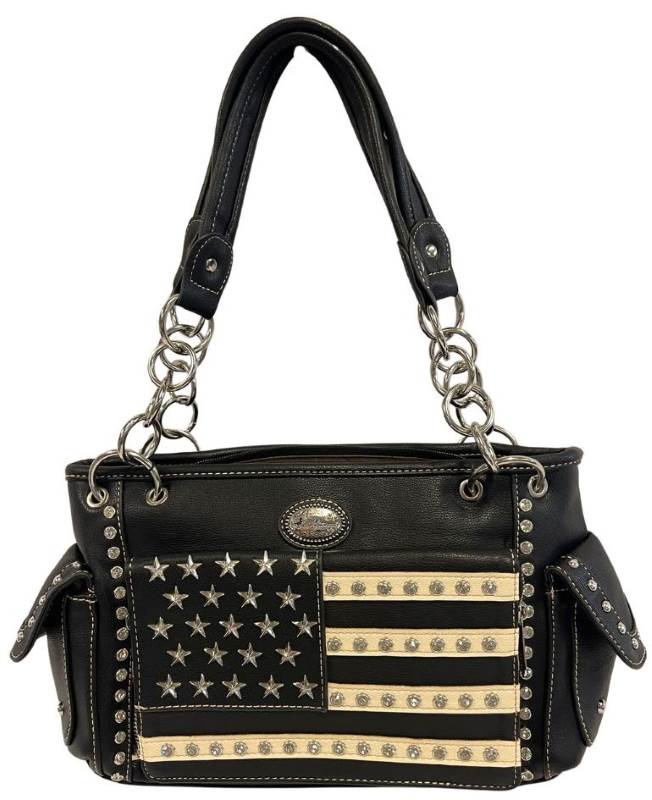 Montana West American Flag Collection Concealed Carry Satchel Wit