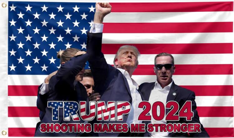 Wholesale FLAG TRUMP SHOOTING MAKES ME STRONGER 2024