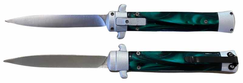 OTF Out the Front Pocket Knife Green/Black